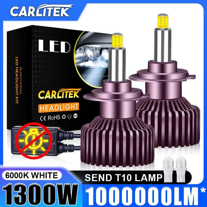 CARLITEK H7 H4 LED , CSP Ĩ,   ο  ͺ H7 ĵ,  , 6500K 12V ۿ, 1000000LM, 1300W, 360, 72 
